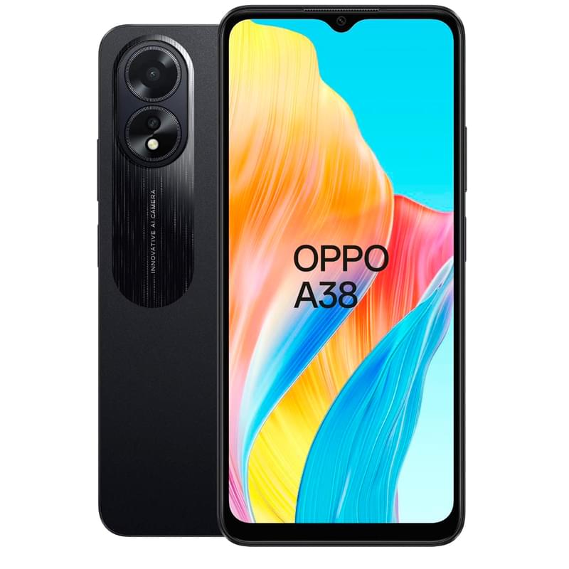 Смартфон OPPO A38 4/128GB Glowing Black - фото #0, Technodom.kz
